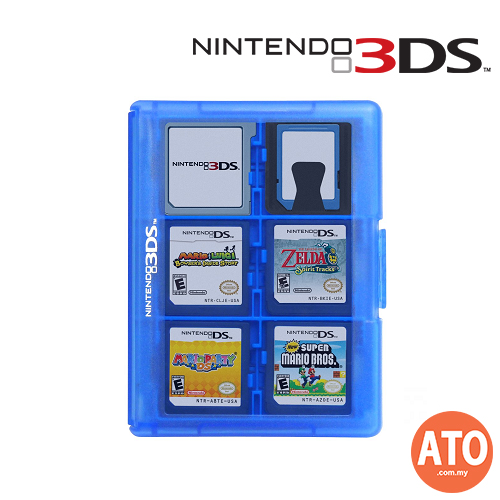 Hori Game Card Case 24 for Nintendo 3DS (Blue)